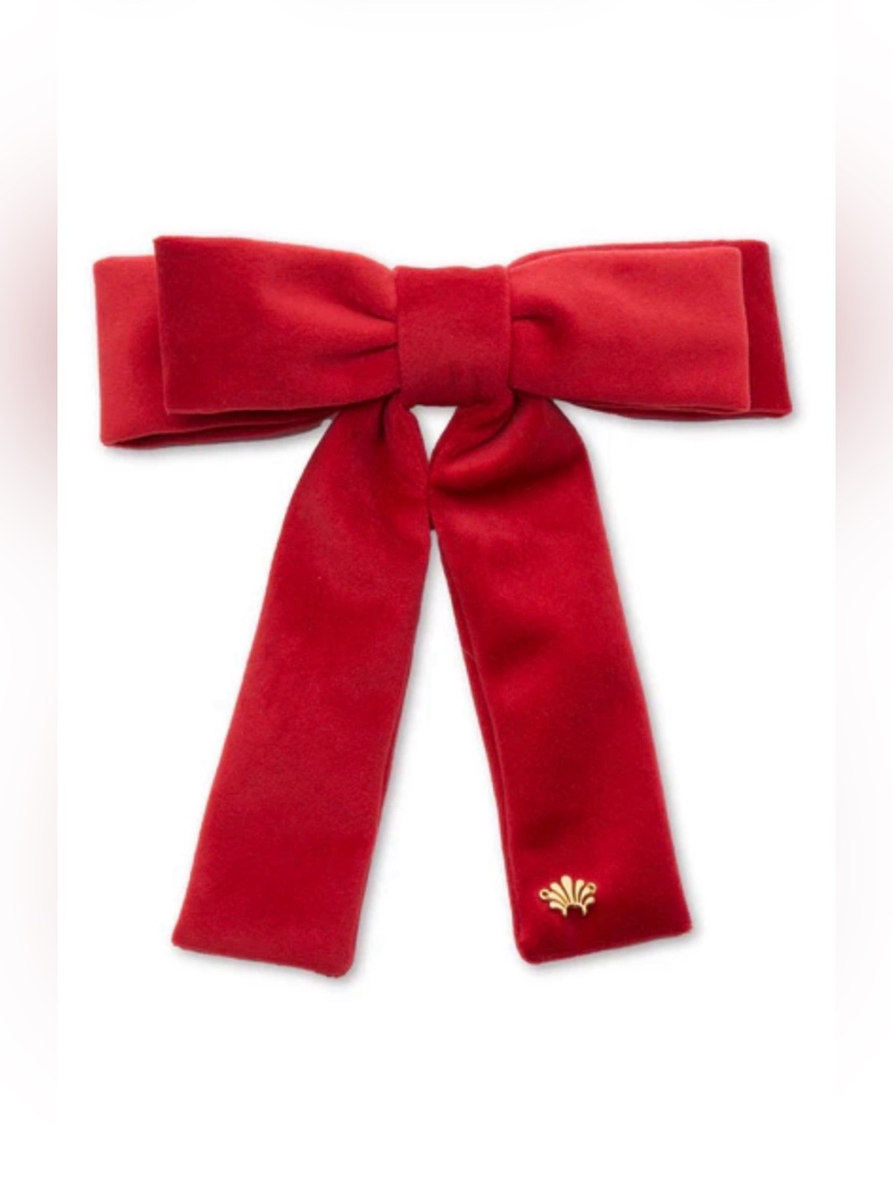 🩶LELE SADOUGHI RED VELVET ANTOINETTE BOW BARRETTE - NEW WITH TAGS COLOR🩶